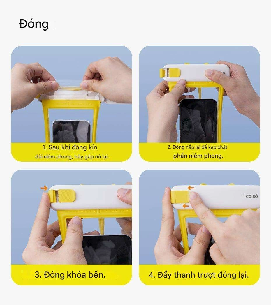 Túi Chống Nước Điện Thoại Baseus DeepDive Series Clip-on Air-Bag Waterproof Phone Pouch